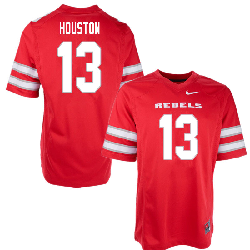 Men #13 Jeremiah Houston UNLV Rebels College Football Jerseys Sale-Red - Click Image to Close